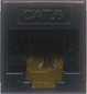 Cat6 Punchdown Keystone - Black