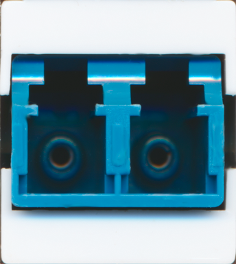 LC Duplex Singlemode Coupler Keystone - White