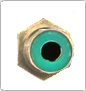 RCA (Green) Coupler Keystone - For White Plates