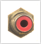 RCA (Red) Coupler Keystone - For White Plates