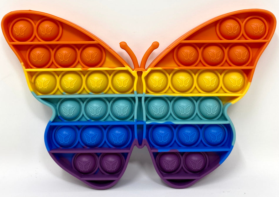Fidget Silicone Sensory Toy - Rainbow Butterfly