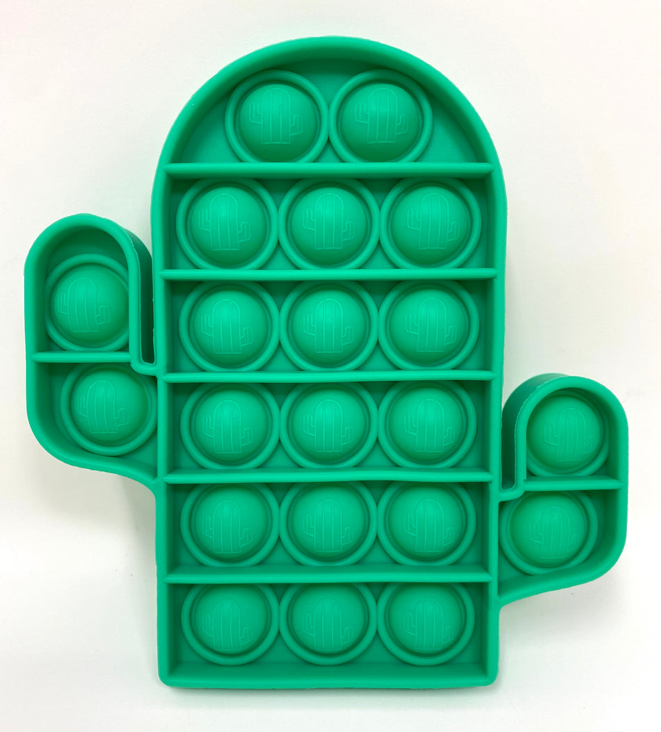 Fidget Silicone Sensory Toy - Green Cactus