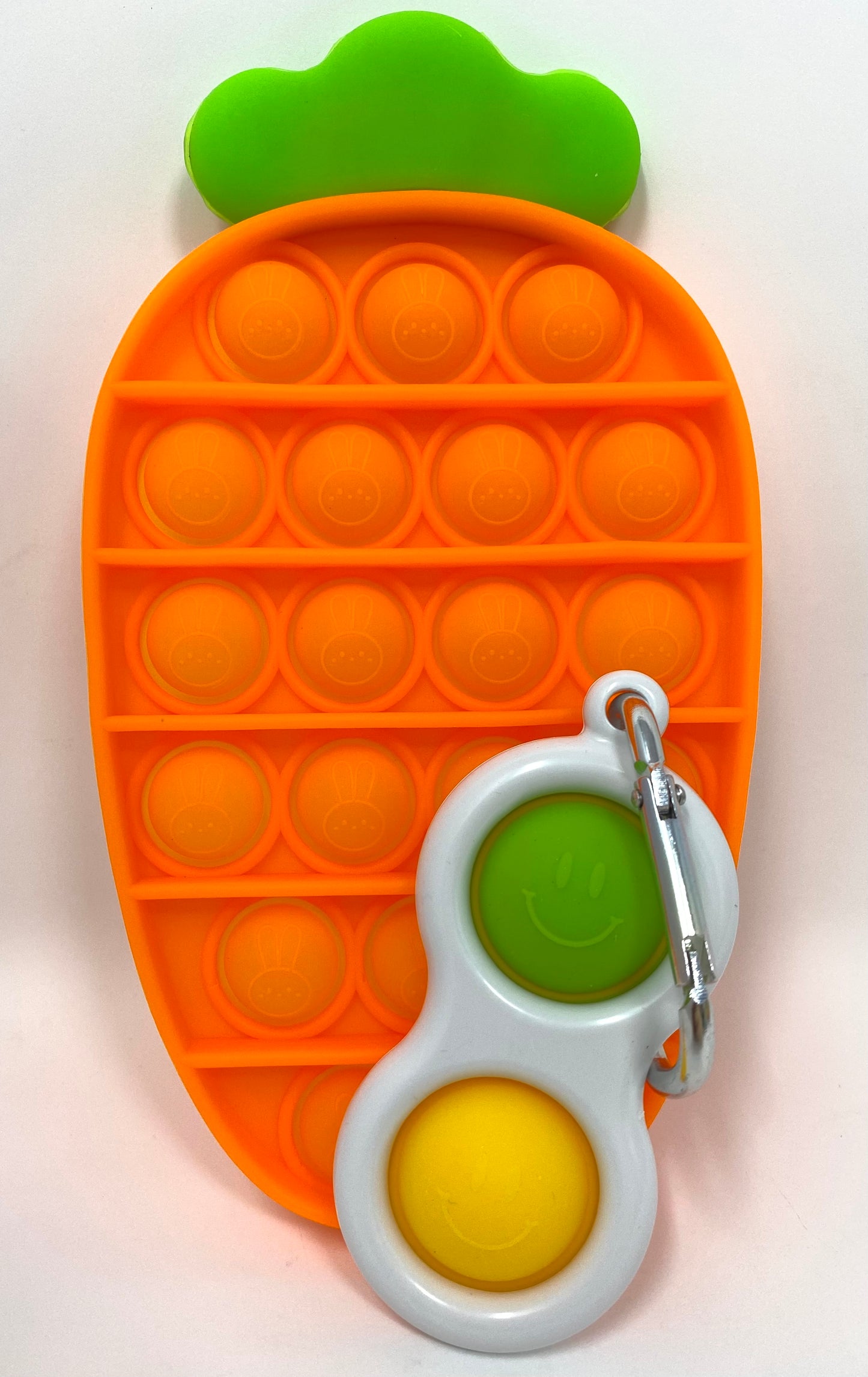 Fidget Silicone Sensory Toy - Orange Carrot