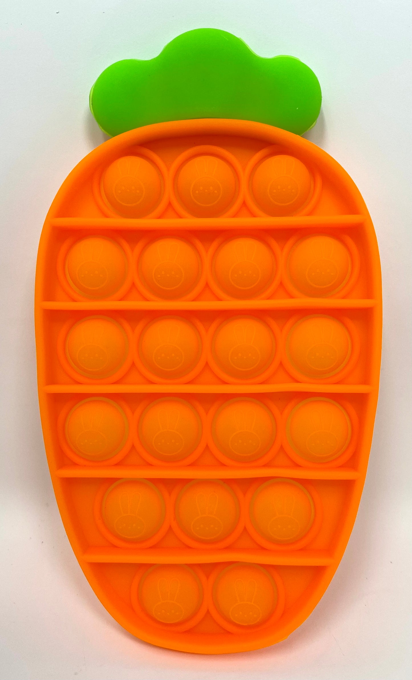 Fidget Silicone Sensory Toy - Orange Carrot
