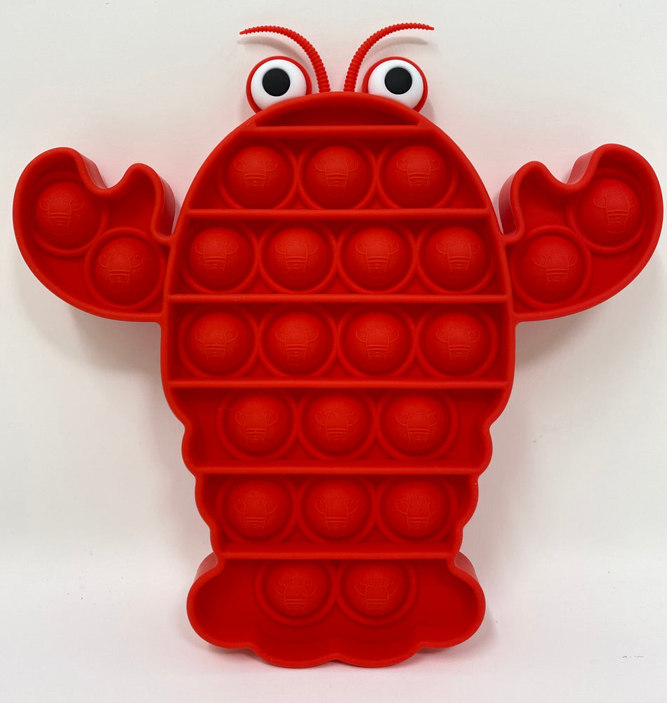 Fidget Silicone Sensory Toy - Red Lobster