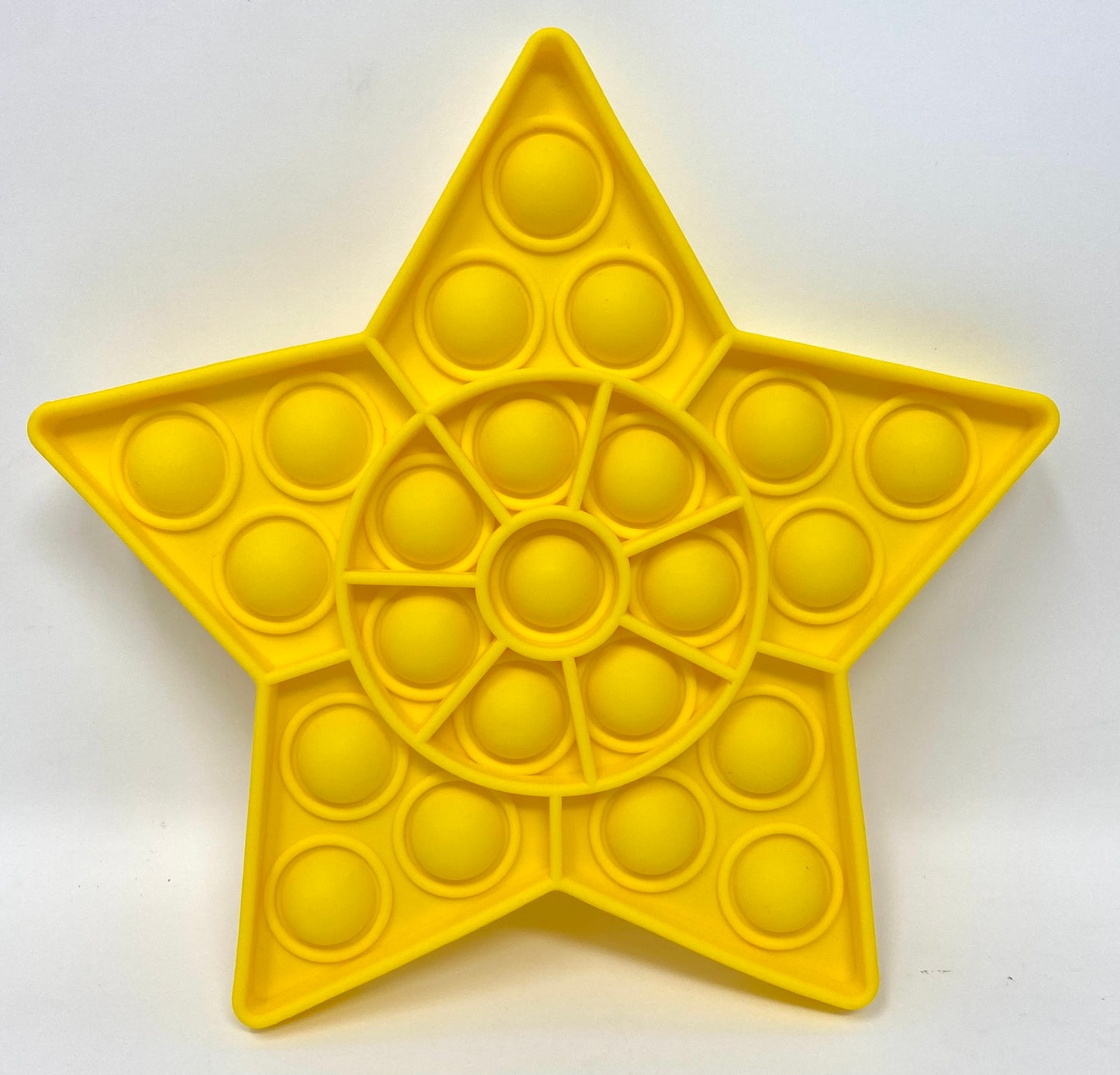 Fidget Silicone Sensory Toy Yellow Shapes Multi-Pack (Star, Train and Pineapple)