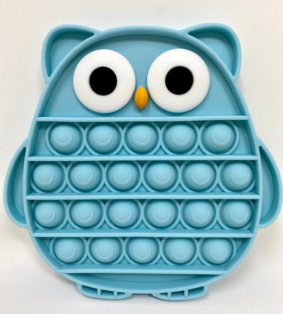 Fidget Silicone Sensory Toy - Blue Owl