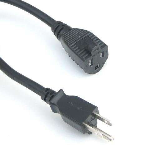RiteAV Power Extension Cord, NEMA 5-15P/R, 16 AWG, Black, (Direct Burial Rated), HeavyDuty