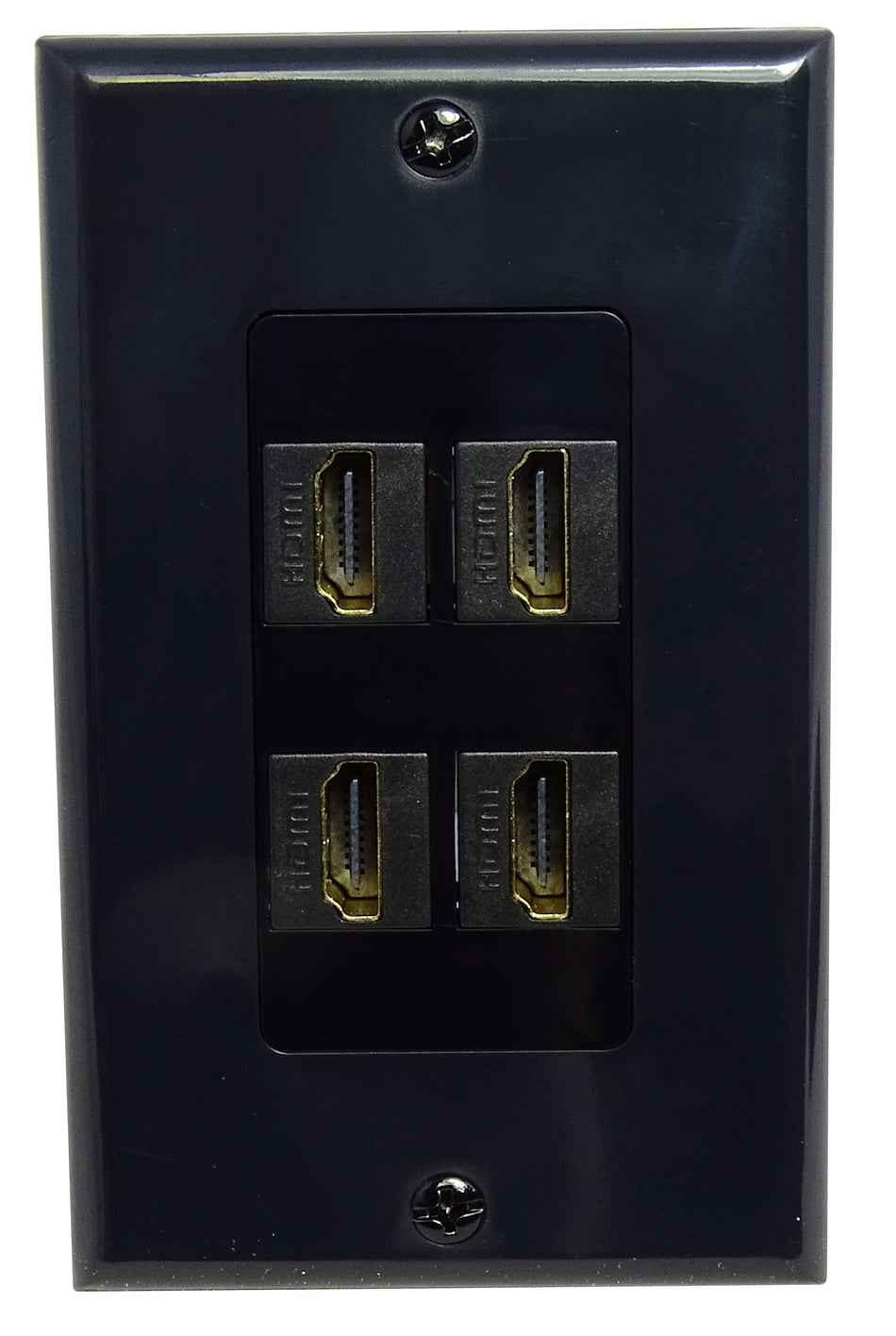 RiteAV - HDMI 2.0 Keystone Wall Plate - 4 Port