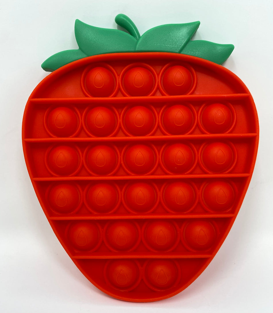 Fidget Silicone Sensory Toy - Red Strawberry
