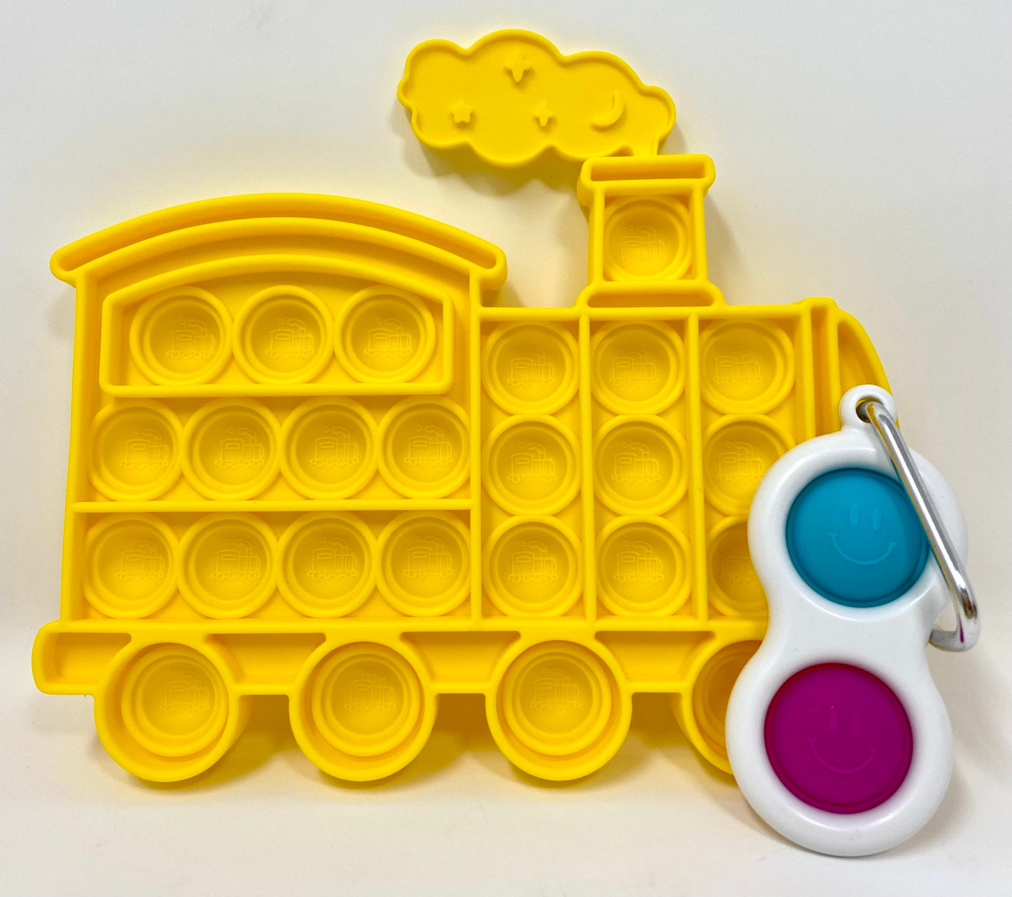 Fidget Silicone Sensory Toy - Yellow Train