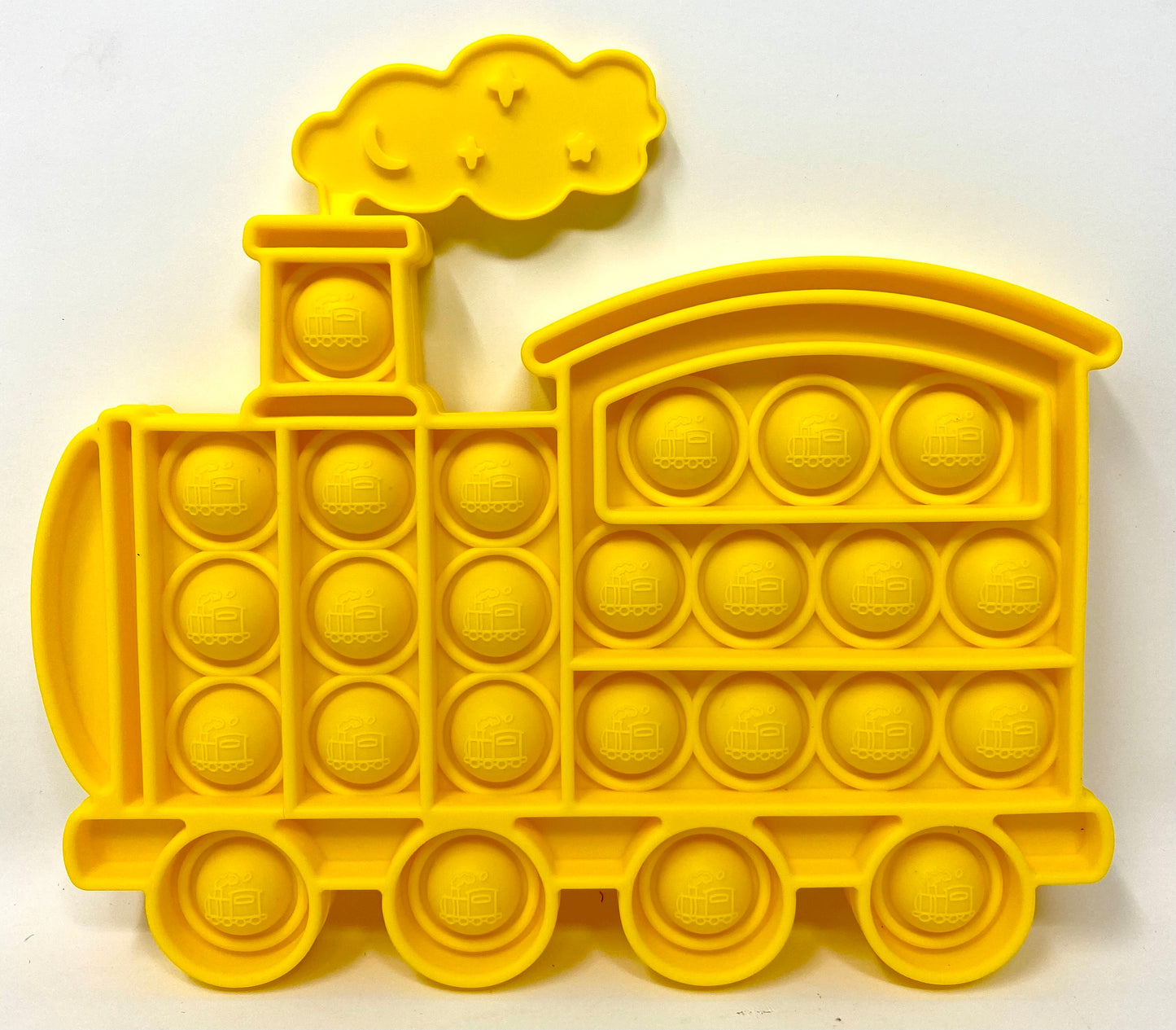 Fidget Silicone Sensory Toy - Yellow Train
